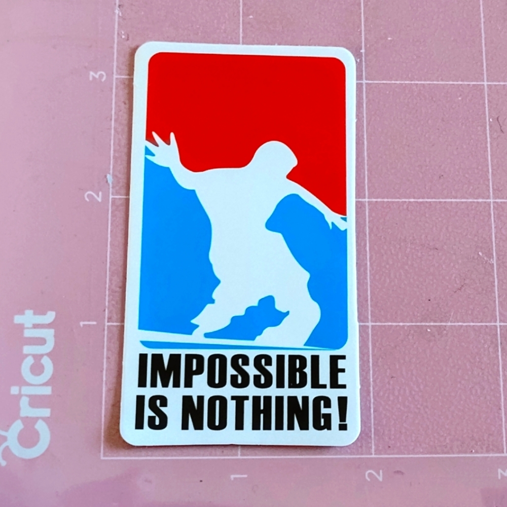 💙 Impossible Is Nothing Logo Brand Vinyl Sticker Decal New